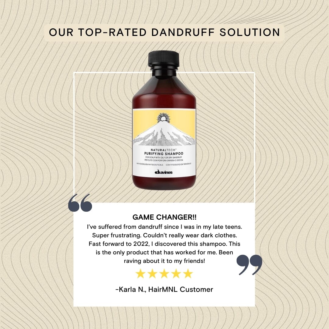 Davines Purifying Shampoo: For Oily or Dry Dandruff 100ml