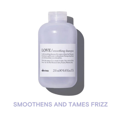 Davines LOVE Shampoo: Lovely Smoothing Shampoo for Coarse or Frizzy Hair